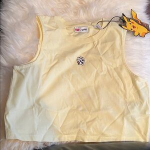 Levi's Yellow Pokémon Misty Crop Top NWT RUNS BIG